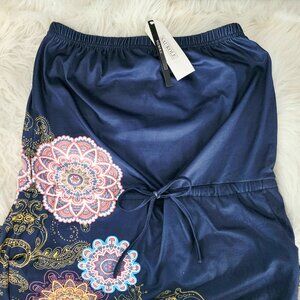 NWT Women's Saukole Sleeveless Boho Dress, Short, Size M with Center Tie